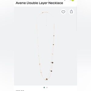 Averie Double Layer Necklace - Gold/Silver
